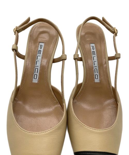 PELLICO（ペリーコ）PELLICO (ペリーコ) ストラップヒールパンプス ベージュ サイズ:38の古着・服飾アイテム