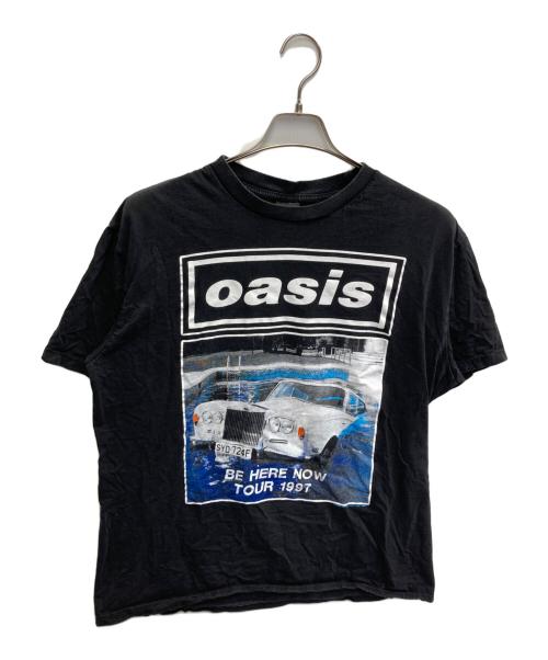 HOLOUBEK（ホロウベック）HOLOUBEK (ホロウベック) oasis be here now tour 1997 tee ブラック サイズ:XLの古着・服飾アイテム