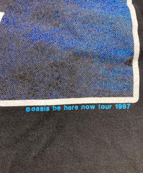 HOLOUBEK（ホロウベック）HOLOUBEK (ホロウベック) oasis be here now tour 1997 tee ブラック サイズ:XLの古着・服飾アイテム