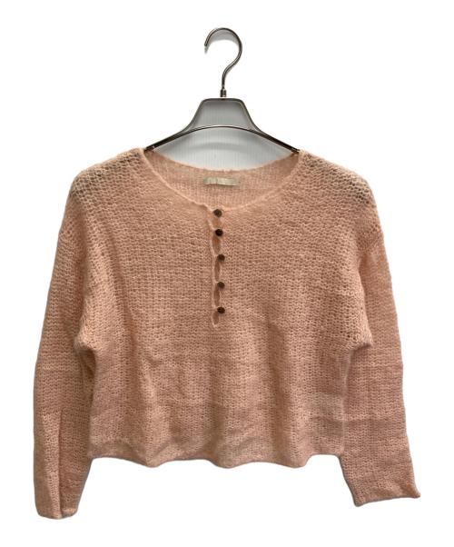 Plage（プラージュ）Plage (プラージュ) HENLEY ALPACA mix プルオーバー ピンク サイズ:不明の古着・服飾アイテム