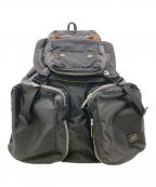 PORTERポーター）の古着「バックパック/TANKER BACKPACK」｜ブラック