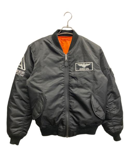 AVIREX（アヴィレックス）AVIREX (アヴィレックス) 攻殻機動隊 (コウカクキドウタイ) MA-1ジャケット ブラック サイズ:Lの古着・服飾アイテム