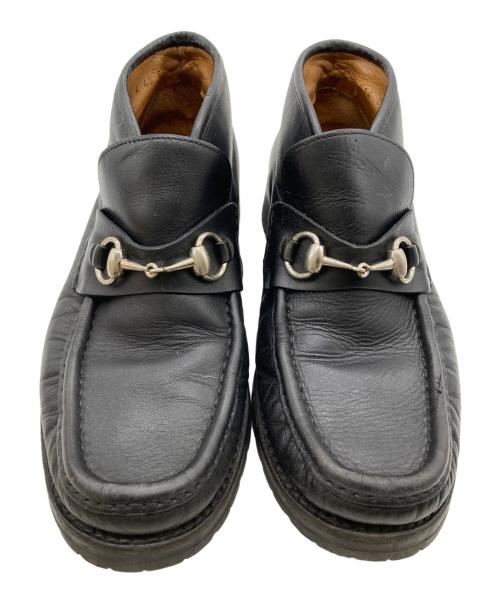 GUCCI（グッチ）GUCCI (グッチ) ホースビット チャッカブーツ ブラック サイズ:40の古着・服飾アイテム