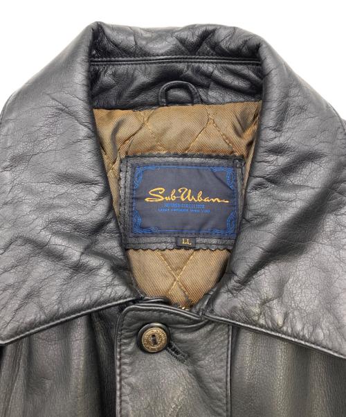 Sub Urban（サブアーバン）Sub Urban (サブアーバン) レザージャケット ブラック サイズ:LLの古着・服飾アイテム