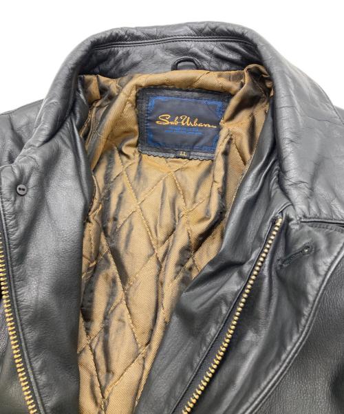 Sub Urban（サブアーバン）Sub Urban (サブアーバン) レザージャケット ブラック サイズ:LLの古着・服飾アイテム