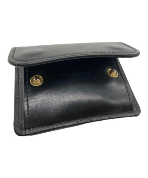 WILDSWANS（ワイルドスワンズ）WILDSWANS (ワイルドスワンズ) レザーコインケース ブラックの古着・服飾アイテム