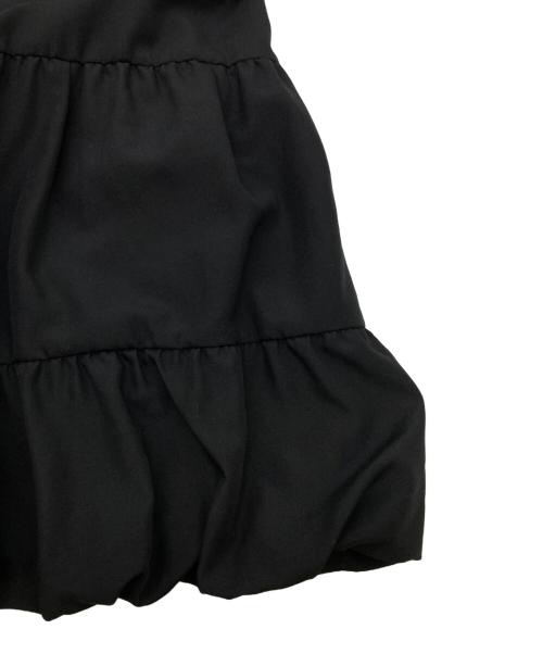 JILL STUART（ジルスチュアート）JILL STUART (ジルスチュアート) レースミックスバルーンヘムワンピース ブラック サイズ:2の古着・服飾アイテム