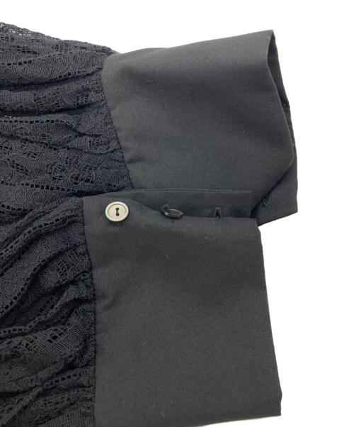 JILL STUART（ジルスチュアート）JILL STUART (ジルスチュアート) レースミックスバルーンヘムワンピース ブラック サイズ:2の古着・服飾アイテム