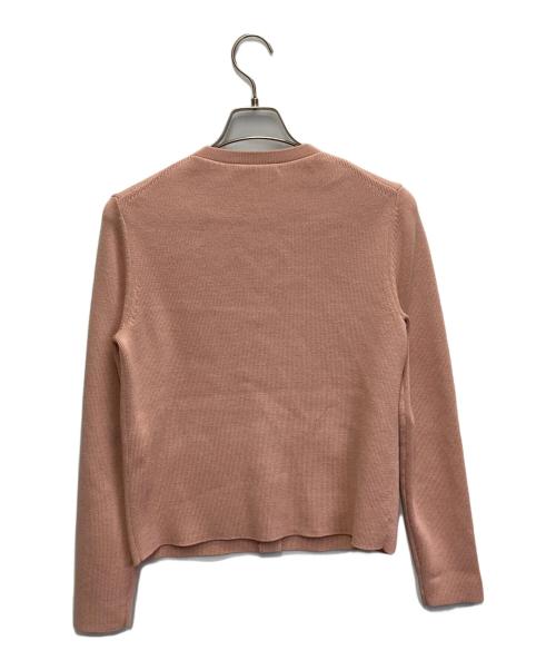 BROOKS BROTHERS（ブルックスブラザーズ）BROOKS BROTHERS (ブルックスブラザーズ) 金釦ノーカラーニットジャケット ピンク サイズ:Mの古着・服飾アイテム