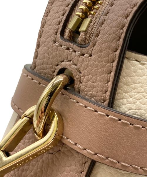 MICHAEL KORS（マイケル・コース）MICHAEL KORS (マイケルコース) 2WAYショルダーバッグ ホワイト×ピンクの古着・服飾アイテム