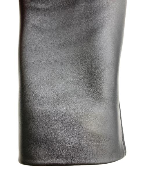 Planet Blue World（プラネットブルーワールド）Planet Blue World (プラネットブルーワールド) レザーライダースジャケット ブラック サイズ:Mの古着・服飾アイテム