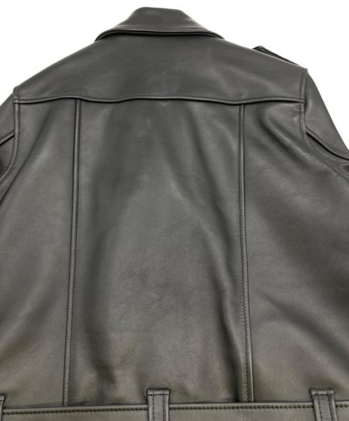 Planet Blue World（プラネットブルーワールド）Planet Blue World (プラネットブルーワールド) レザーライダースジャケット ブラック サイズ:Mの古着・服飾アイテム