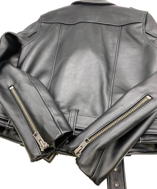 Planet Blue World（プラネットブルーワールド）Planet Blue World (プラネットブルーワールド) レザーライダースジャケット ブラック サイズ:Mの古着・服飾アイテム