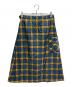 F/CE. (エフシーイー) CHECK PADDING WRAP SKIRT ブルー×イエロー サイズ:FREE：7000円