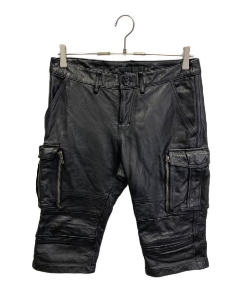 FUGA（フーガ）FUGA (フーガ) レザーショーツ ブラック サイズ:46の古着・服飾アイテム
