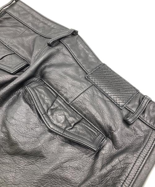 FUGA（フーガ）FUGA (フーガ) レザーショーツ ブラック サイズ:46の古着・服飾アイテム