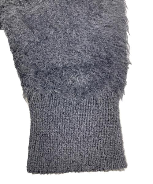 NUMBER (N)INE（ナンバーナイン）NUMBER (N)INE (ナンバーナイン) フェザーファーヤーンカーディガン ブラック サイズ:2の古着・服飾アイテム