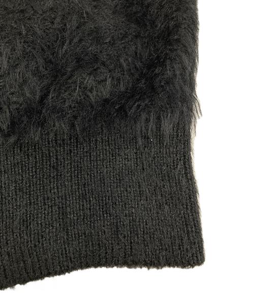 NUMBER (N)INE（ナンバーナイン）NUMBER (N)INE (ナンバーナイン) フェザーファーヤーンカーディガン ブラック サイズ:2の古着・服飾アイテム