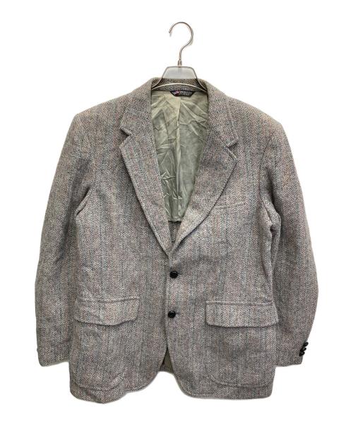 Harris Tweed（ハリスツイード）Harris Tweed (ハリスツイード) Harris Tweed (ハリスツイード) テーラードジャケット グレー サイズ:FREEの古着・服飾アイテム