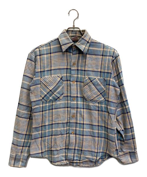 big mac（ビッグマック）BIG MAC (ビッグマック) チェックシャツ ネイビー サイズ:Sの古着・服飾アイテム