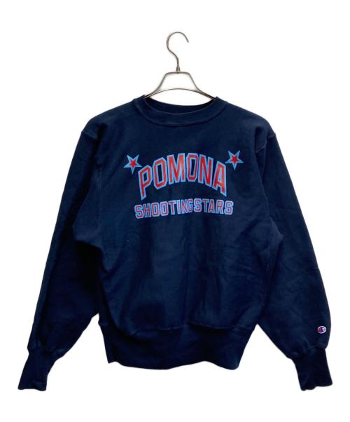 Champion REVERSE WEAVE（チャンピオン リバース ウィーブ）Champion REVERSE WEAVE (チャンピオン リバース ウィーブ) 90’Ｓカレッジスウェット/刺繍タグ ネイビー サイズ:Mの古着・服飾アイテム