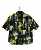 MAISON SPECIALメゾンスペシャル）の古着「【LIMITED EDITION】Prime-Over Short Sleeve Shirt」｜イエロー×ブラック