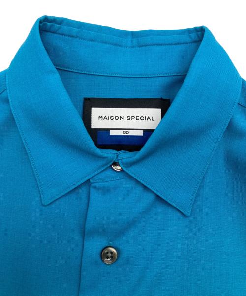 MAISON SPECIAL（メゾンスペシャル）MAISON SPECIAL (メゾンスペシャル) ションヘルプライムオーバーシャツ スカイブルーの古着・服飾アイテム
