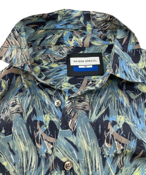 MAISON SPECIAL（メゾンスペシャル）MAISON SPECIAL (メゾンスペシャル) ボタニカルプライムオーバーシャツ グリーン サイズ:00の古着・服飾アイテム