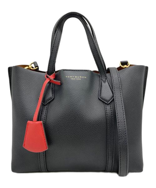 TORY BURCH（トリーバーチ）TORY BURCH (トリーバーチ) TRIPLE-COMPARTMENT TOTE ブラックの古着・服飾アイテム