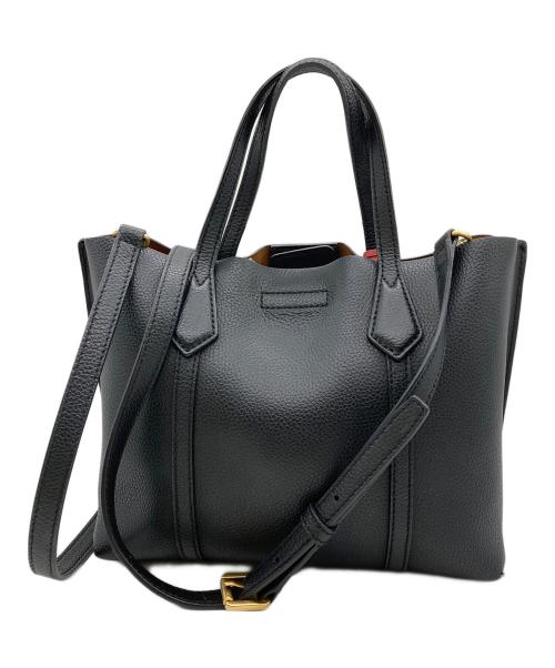 TORY BURCH（トリーバーチ）TORY BURCH (トリーバーチ) TRIPLE-COMPARTMENT TOTE ブラックの古着・服飾アイテム