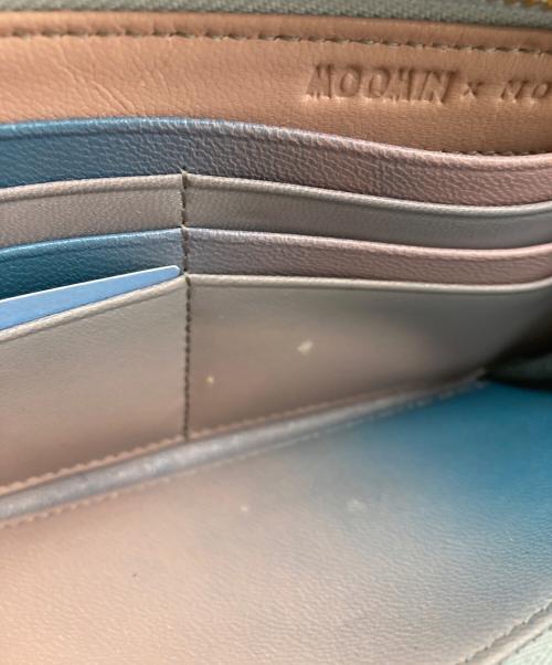 MOTHERHOUSE（マザーハウス）MOTHERHOUSE (マザーハウス) リトル ミイ エル スタイル ロング ウォレット ブルー×ピンクの古着・服飾アイテム