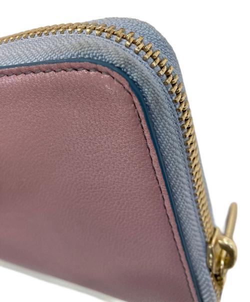 MOTHERHOUSE（マザーハウス）MOTHERHOUSE (マザーハウス) リトル ミイ エル スタイル ロング ウォレット ブルー×ピンクの古着・服飾アイテム