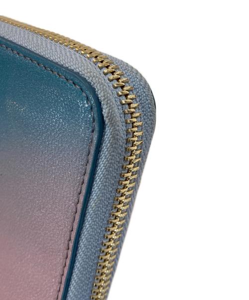 MOTHERHOUSE（マザーハウス）MOTHERHOUSE (マザーハウス) リトル ミイ エル スタイル ロング ウォレット ブルー×ピンクの古着・服飾アイテム