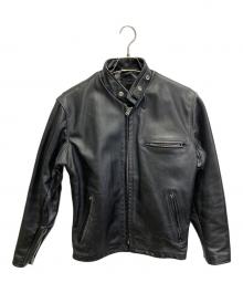 Schott（ショット）の古着「641 ライナー付きスタンドカラーシングルライダース」｜ブラック