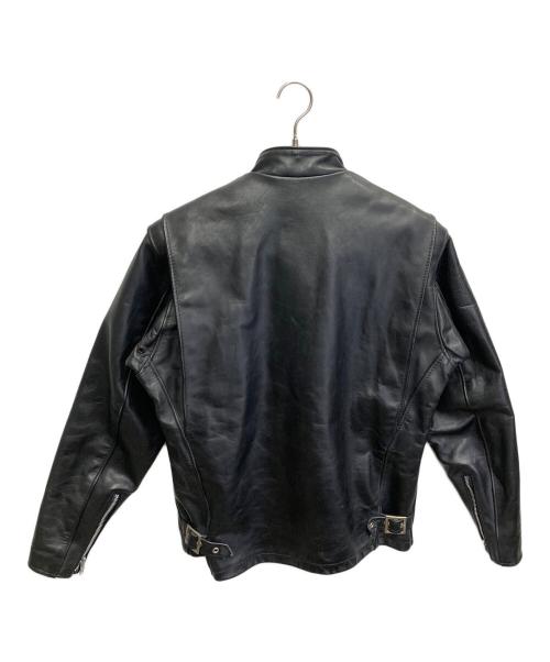 Schott（ショット）Schott (ショット) 641 ライナー付きスタンドカラーシングルライダース ブラック サイズ:38の古着・服飾アイテム