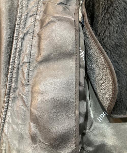 Schott（ショット）Schott (ショット) 641 ライナー付きスタンドカラーシングルライダース ブラック サイズ:38の古着・服飾アイテム