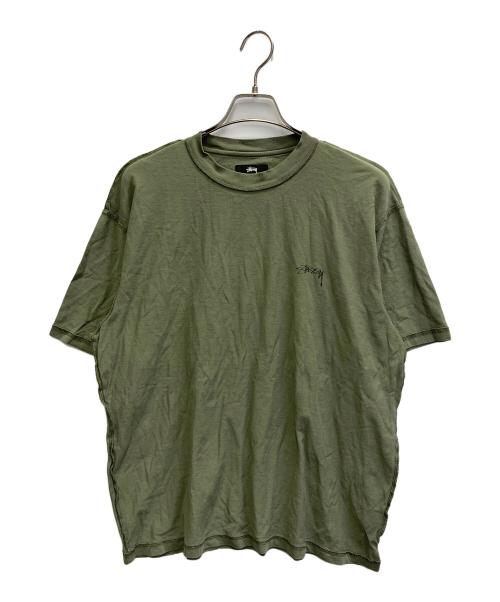 stussy（ステューシー）stussy (ステューシー) ロゴTシャツ グリーン サイズ:Mの古着・服飾アイテム