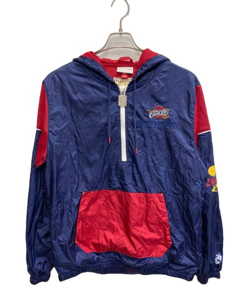 MITCHELL & NESS（ミッチェルアンドネス）MITCHELL & NESS (ミッチェルアンドネス) HARDWOOD CLASSICS (ハードウッドクラシック) アノラックパーカー ネイビー サイズ:Mの古着・服飾アイテム
