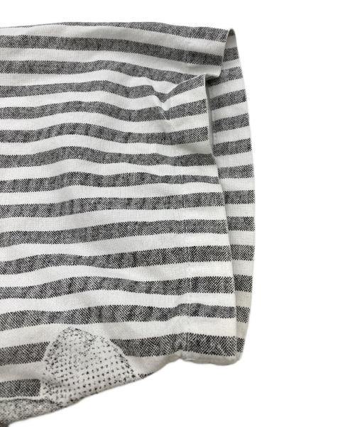 stussy（ステューシー）stussy (ステューシー) 15SS Pin Up Stripe S/S Shirt グレー サイズ:Sの古着・服飾アイテム