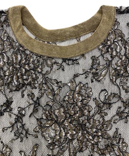 MARGE（マージ）MARGE (マージ) LACE SHORT GILLET グリーン サイズ:Fの古着・服飾アイテム