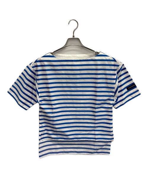 MADISON BLUE（マディソンブルー）MADISON BLUE (マディソンブルー) BASQUE SH S/S BORDER ブルー サイズ:00の古着・服飾アイテム