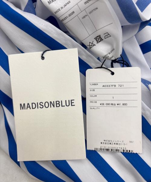 MADISON BLUE（マディソンブルー）MADISON BLUE (マディソンブルー) BASQUE SH S/S BORDER ブルー サイズ:00の古着・服飾アイテム