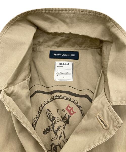 MADISON BLUE（マディソンブルー）MADISON BLUE (マディソンブルー) GRAFFITI SHOP COAT C/L ベージュ サイズ:000の古着・服飾アイテム