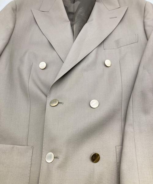 UNITED ARROWS TOKYO（ユナイテッドアローズトウキョウ）UNITED ARROWS TOKYO (ユナイテッドアローズトウキョウ) トロピカル 6B ダブルブレスト ブレザー ベージュ サイズ:52の古着・服飾アイテム