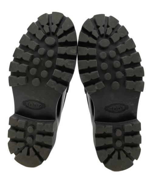 TOD'S（トッズ）TOD'S (トッズ) チャンキーソールコインローファー ブラック サイズ:6.5の古着・服飾アイテム