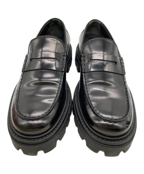 TOD'S（トッズ）TOD'S (トッズ) チャンキーソールコインローファー ブラック サイズ:6.5の古着・服飾アイテム