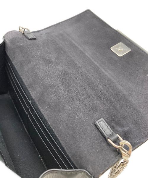 FENDI（フェンディ）FENDI (フェンディ) マルチスタッズチェーンウォレットバッグ ブラックの古着・服飾アイテム