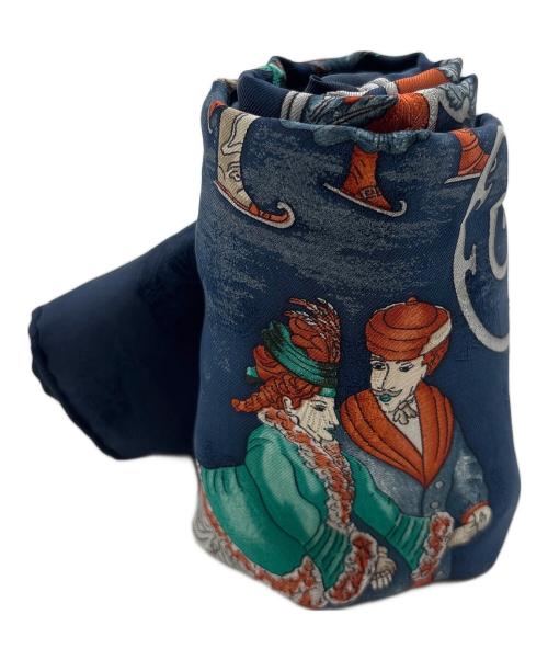 HERMES（エルメス）HERMES (エルメス) Joies d’ Hiver(冬の愉しみ)　カレ90 ネイビーの古着・服飾アイテム