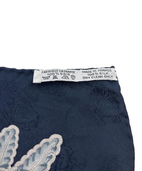 HERMES（エルメス）HERMES (エルメス) Joies d’ Hiver(冬の愉しみ)　カレ90 ネイビーの古着・服飾アイテム