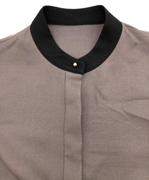 SHIPS（シップス）SHIPS (シップス) ダブルクロス Aライン シャツワンピース グレー サイズ:Freeの古着・服飾アイテム